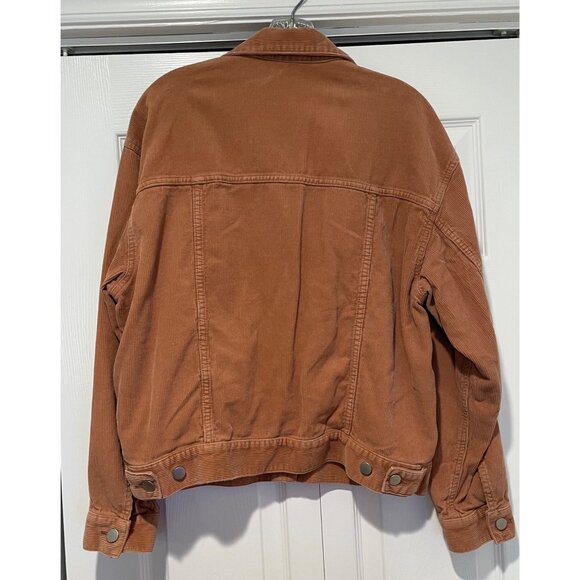Uniqlo Womens‎ Oversized Corduroy Chore Jacket Size M Coat Utility Workwear 90s - Picture 3 of 16
